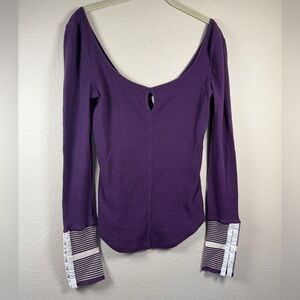 Free People Royal Purple Thermal Long Sleeve